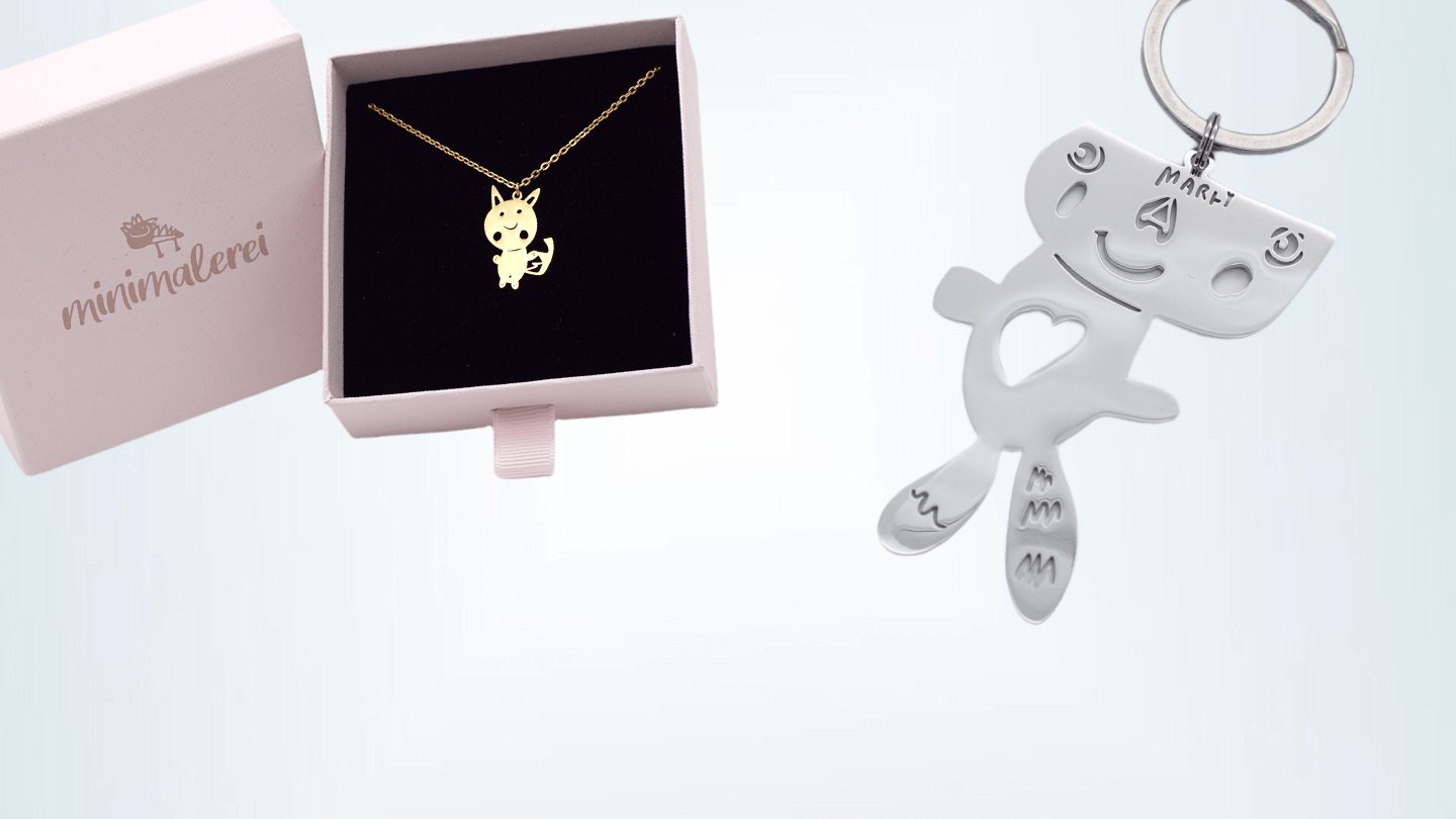 Schmuck aus Kinderzeichnungen