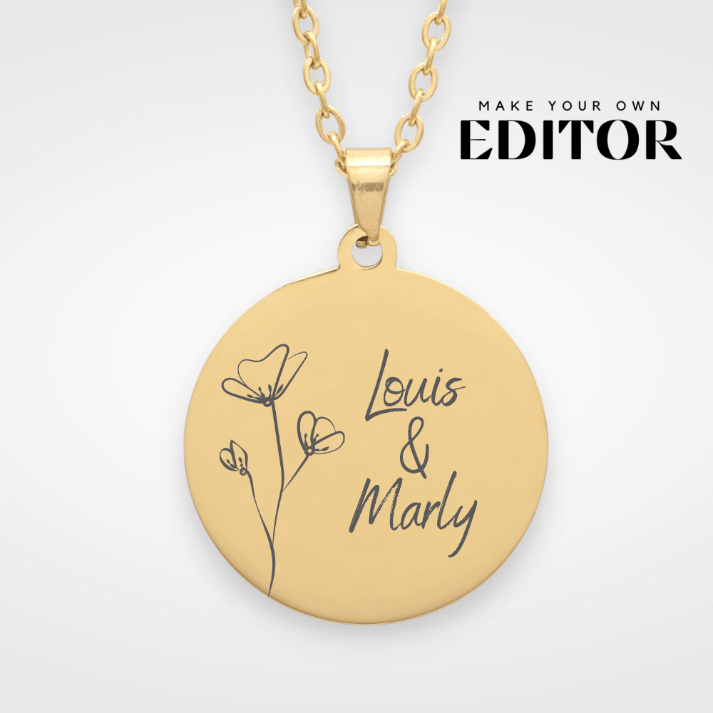 "Familie" ketting met naam
