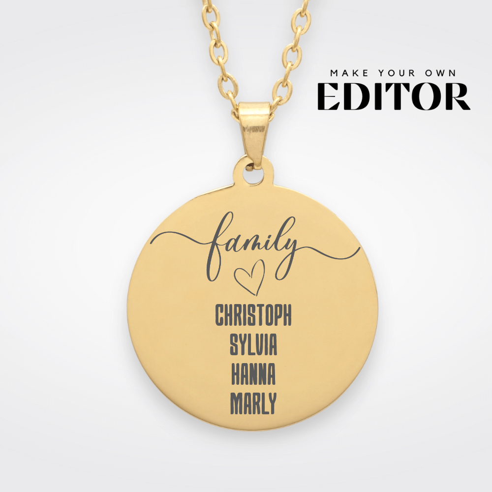 "Familie" ketting met naam