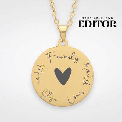 "Familie" ketting met naam