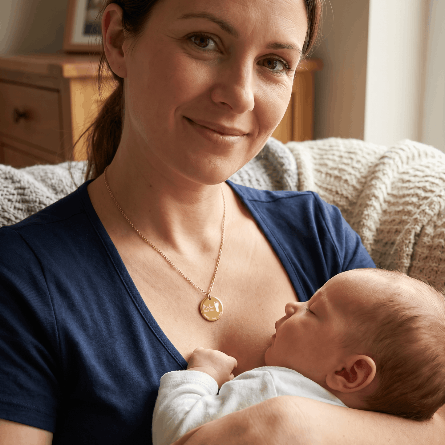 Voetafdruk Geboorte Ketting