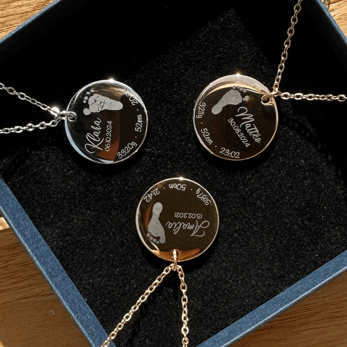 Voetafdruk Geboorte Ketting