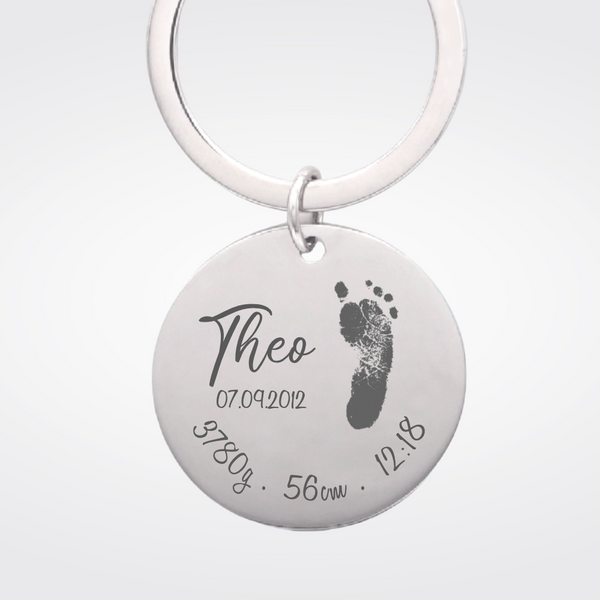 Voetafdruk Geboorte Ketting
