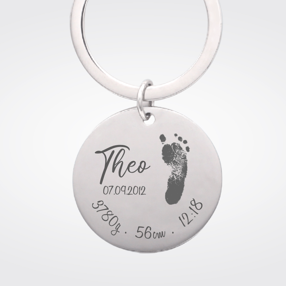 Voetafdruk Geboorte Ketting