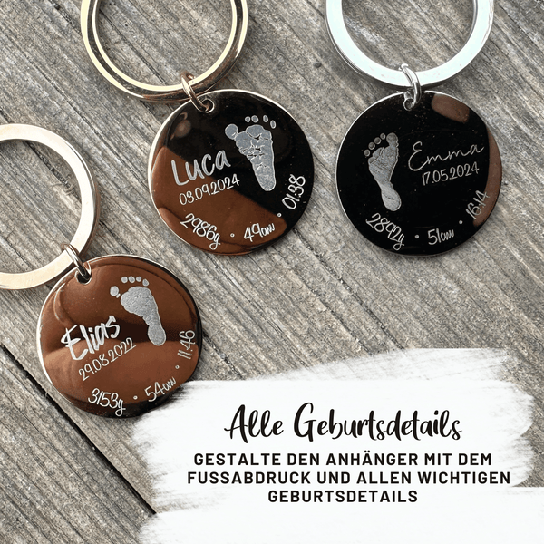 Voetafdruk Geboorte Ketting