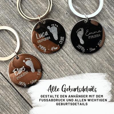 Voetafdruk Geboorte Ketting