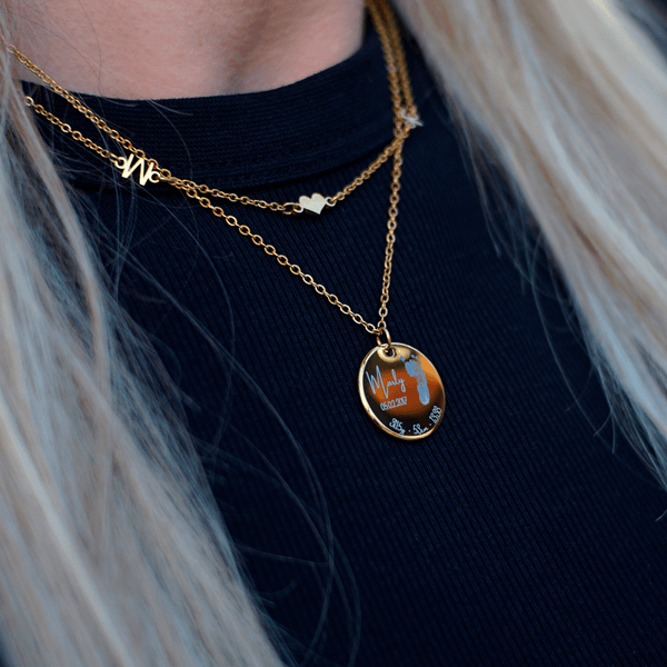 Voetafdruk Geboorte Ketting