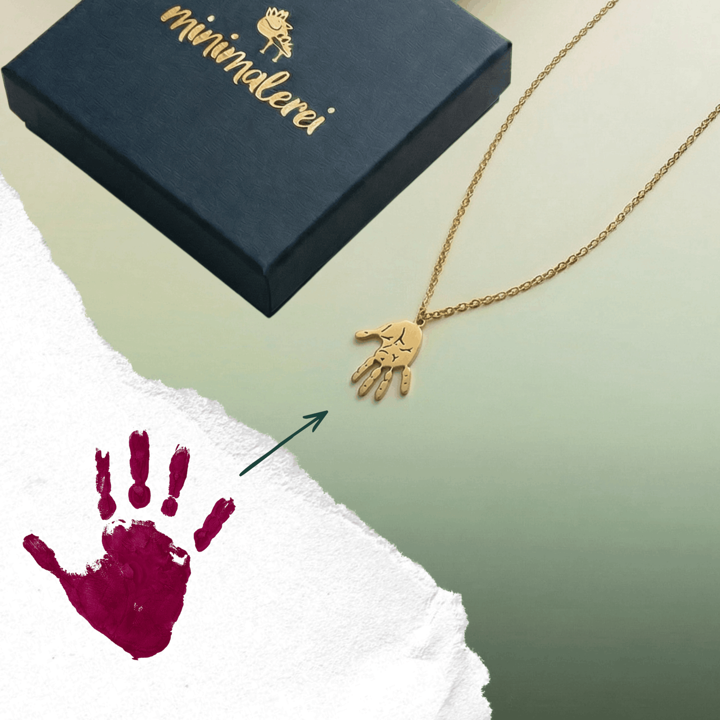 Hand/voetafdruk ketting