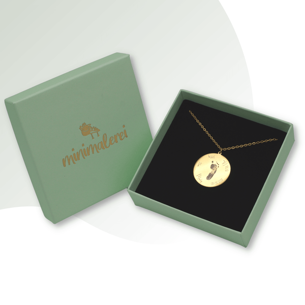 Geboorteketting met ronde gravure